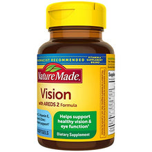 Load image into Gallery viewer, Nature Made Vision with AREDS 2 Formula, Eye Vitamins with Lutein &amp; Zeaxanthin, Vitamin C, Vitamin E, Zinc, and Copper, Helps Support Healthy Vision and Eye Function, 60 Softgels
