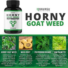 Load image into Gallery viewer, Extra Strength Horny Goat Weed Extract with Muira Puama, Maca Root, L Arginine, Tribulus - for Men &amp; Women - All Natural Energy Boost (60 Count)
