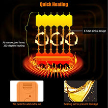 Load image into Gallery viewer, COSTWAY Oil Filled Radiator Heater, 700W Portable Space Heater with Adjustable Thermostat, Overheat Protection, Electric Heater for Bedroom, Indoor use
