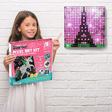 Load image into Gallery viewer, Pix Perfect Starter Pixel Art Kit for Fans of Pixel Art, Crafts or Sequins. 8 Colors, 3,200+ Pieces, 50+ Design Ideas, Hours of Creative Fun!
