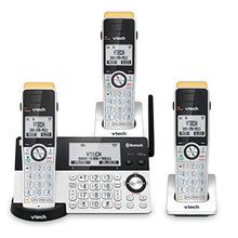 Load image into Gallery viewer, VTech IS8151-3 Super Long Range 3 Handset DECT 6.0 Cordless Phone for Home with Answering Machine, 2300 ft Range, Call Blocking, Bluetooth, Headset Jack, Power Backup, Intercom, Expandable to 12 HS
