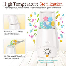 Load image into Gallery viewer, BabyX Fast Bottle Warmer For Breastmilk, Infant Formula, Baby Food Heater Quickly Warm and Sterilizer, Sanitize Pacifiers and Fits Most Bottle Size [Built-in Smart Temp. Controller]
