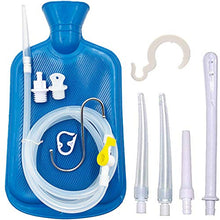 Load image into Gallery viewer, Smokitcen Enema Kit – 2L Enema Bag– 5.0ft. Long Silicone Hose – 5 Multi-Size Reusable Tips – Controlled Water Flow – for Colon Detox Cleanse Enemas
