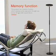 Load image into Gallery viewer, Sky LED Torchiere Super Bright Floor Lamp, Shalomlite Dimmable Standing Uplight Lamp with Remote and Touch Control, Adjustable Tall Standing Pole Light for Reading, Living Rooms, Bedroom and Offices
