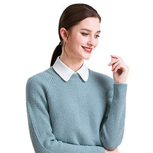 Load image into Gallery viewer, Shinywear Women's Fake Collar Detachable Collar Shirt Attachment, White Dickey False Collar, Mock Collar Half Blouse for Lady Girls Favors(2pcs Doll + Pointed Collar)
