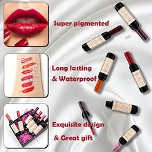 Load image into Gallery viewer, SOVONCARE 6 Color Wine Lip Tint, Matte Liquid Lipstick Waterproof Natural Lip Stains Set Long Lasting Wine Bottle Lip Gloss Makeup Gift Idea for Girls &amp; Women
