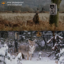 Load image into Gallery viewer, BlazeVideo WiFi Deer &amp; Trail Game Camera 32MP 1296P No Glow Night Vision Time Lapse Waterproof Motion Activated Photo &amp; Video Model for Wildlife Scouting Hunting &amp; Home or Backyard Security
