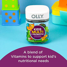 Load image into Gallery viewer, OLLY Kids Multivitamin + Probiotic Gummy, Digestive and Immune Support, Vitamins A, D, C, E, B, Zinc, Chewable Supplement, Berry, 35 Day Supply - 70 Count
