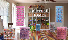 Load image into Gallery viewer, HOME4 LOL Toys Hanging Over The Door Storage Organizer Carrying Travel, 40 Clear View Pockets, Roll Up, for Small Dolls, Cars, Jewelry, Hair Accessories, Arts &amp; Crafts, Bead, Sewing and More (Blue)
