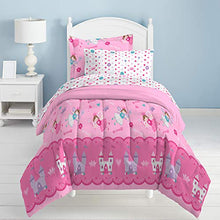 Load image into Gallery viewer, Dream Factory Magical Princess Ultra Soft Microfiber Girls Comforter Set, Pink, Twin

