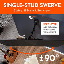 Load image into Gallery viewer, ECHOGEAR Swivel Full Motion TV Wall Mount for TVs Up to 60" - Smooth Extention, Tilt - Wall Template for Easy Install On 1 Stud - After Install Level &amp; Hide Cables with Built-in Cable Management
