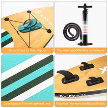 Load image into Gallery viewer, Inflatable Stand Up Paddle Board, 11'×33''×6''(6'' Thick) ISUP Non-Slip Deck,Bottom Fin for Paddling, Surf Control with Premium SUP Accessories &amp; Backpack for Youth Adults Beginner
