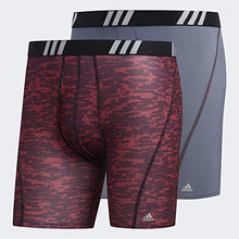 Load image into Gallery viewer, adidas Men's Sport Performance Mesh Boxer Brief Underwear (2-Pack), Active Maroon Conspire Onix, Small
