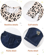 Load image into Gallery viewer, SANMIO Girl Clothes Outfits, Cute Toddler Baby Ruffle Sleeve Floral T-Shirt Tops with Ripped Jeans Pants Set
