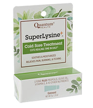 Load image into Gallery viewer, Quantum Health Super Lysine+ Cold Sore Treatment, Lip Balm Ointment - Menthol, Calendula, Propolis, Zinc Oxide - 7 gm
