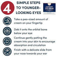 Load image into Gallery viewer, Eye Cream for Dark Circles and Puffiness - Moisturizing, Wrinkle-Reducing Anti-Aging Caffeine Eye Cream by Windsor Botanicals - With AHA Hyaluronic Acid, 100% Pure Brazilian Coffee Oil - Boxed - 1 oz
