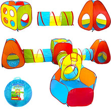 Load image into Gallery viewer, Playz Ball Pit, Play Tent and Tunnels for Kids, Gift for Toddler Boys &amp; Girls, Best Birthday Gift for 3 4 5 6 7 8 Year Old, Pop Up Baby Play Toy, Indoor &amp; Outdoor Use as Portable Play Center
