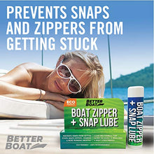 Load image into Gallery viewer, Zipper Lubricant and Zip Wax Marine Grade Lube Stick Apply with Ease Boat, Canvas, Bimini Snap, Coolers, Wetsuit and Drysuit | No Oil Mess
