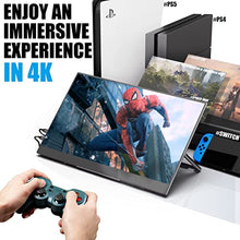 Load image into Gallery viewer, Portable Monitor Bundle - 4K 15.6 Inch Adobe 100% Touchscreen &amp; FHD 1080P 15.8 Inch Second External Monitor for Laptop, MacBook, PS5, PS4, Xbox, Switch
