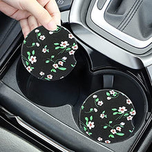 Load image into Gallery viewer, Yeeper Absorbent Ceramic Car Coasters for Cup Holder - Set of 2 Pack, Ceramic Stone with A Finger Notch for Easy Removal of Auto Cup Holder Coaster, Car Decor Accessories, Mandala
