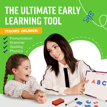 Load image into Gallery viewer, Inspired Thinkers Magnetic Letters - 240-Piece Alphabet Magnets for Kids w/ Foam Uppercase &amp; Lowercase Letters, Double-Sided Dry Erase White Board - Classroom Supplies
