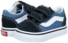 Load image into Gallery viewer, Vans Boy's Old Skool V-K, Navy, 8 M Toddler
