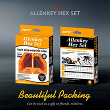 Load image into Gallery viewer, HORUSDY 30-Piece Hex Key Set, Allen Wrench Set Inch/Metric MM(0.7mm-10mm) SAE(0.028"-3/8)
