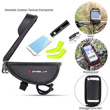 Load image into Gallery viewer, Wallfire Bike Phone Mount Bag, Bicycle Frame Bike Handlebar Bags with Waterproof Touch Screen Phone Case (Black)
