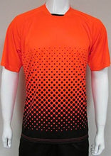 Load image into Gallery viewer, Vizari Ventura Short Sleeve Goalkeeper Jersey, Neon Orange/Black, Size Small
