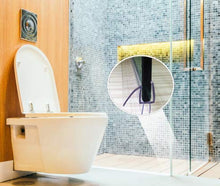Load image into Gallery viewer, eatelle Frameless Shower Door Bottom Seal with Drip Rail - 3/16" (5mm) Thick, 36" Long Sweep - Glass Door Seal Strip Ultra Clear Durable Polycarbonate Stop Shower Leaks
