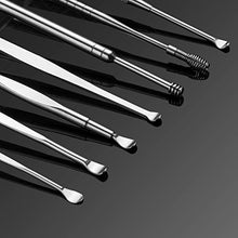 Load image into Gallery viewer, 8 Pcs Ear Pick Earwax Removal Kit, Geengle Ear Cleansing Tool Set, Ear Curette Ear Wax Remover Tool with a Cleaning Brush and Storage Box
