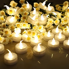 Load image into Gallery viewer, Topstone LED Tea Light,Flameless Flickering Tealight with Remote Control,Long Lasting Battery Operated LED Tealights Candle with Timer,for Seasonal &amp;Festival Celebration,Pack of 12(Warm White)
