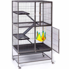 Load image into Gallery viewer, Prevue Hendryx Feisty Ferret Home with Stand, Black Hammertone
