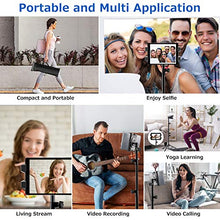 Load image into Gallery viewer, iPad Stand Tablet Tripod Stand,360 Rotating iPad Tripod Mount for Phone and iPad of 4.7-13", Adjustable 62" Tablet Tripod Holder with Bluetooth Remote Control for iPad Air,iPad Pro,iPhone,Kindle
