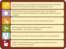 Load image into Gallery viewer, Foodie Fight: A Trivia Game With Gameboard and Cards
