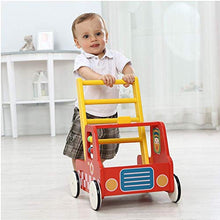 Load image into Gallery viewer, Red Aircraft Wooden Baby Push Walker - 2-in-1 Toddler Push &amp; Pull Toys Learning Walker Stroller Walker with Wheels for Baby Girls Boys 1-3 Years Old
