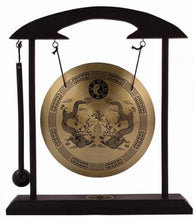 Load image into Gallery viewer, Zen Art Brass Feng Shui Desktop Gong by Asian Home
