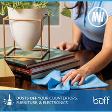 Load image into Gallery viewer, 12" x 12" Buff Pro Multi-Surface Microfiber Cleaning Cloths | Black - 12 Pack | Premium Microfiber Towels for Cleaning Glass, Kitchens, Bathrooms, Automotive, Supplies &amp; Products
