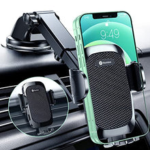 Load image into Gallery viewer, Humixx Car Phone Holder Mount [Military-Grade Super Suction &amp; Stable] Universal Hands-Free Cell Phone Holder for Car Dashboard Windshield Air Vent Car Mount for iPhone Samsung All Smartphones &amp; Cars
