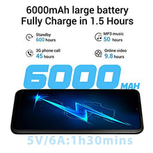 Load image into Gallery viewer, OUKITEL K9 Unlocked Cell Phones 7.12" FHD+ Water Drop Screen 4GB RAM+64GB ROM，16MP+8MP Dual Camera, 6000mAh Battery 4G Android 9.0 Unlocked Smartphones, Dual SIM Smartphone Support OTG（Black）
