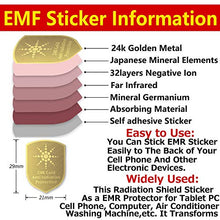 Load image into Gallery viewer, 6Pack - EMF Protection Cell Phone Sticker, Radiation Blocker for Cell Phone, Anti Radiation Protector Sticker, KAKAWIN EMF Blocker for Mobile Phones, iPad, MacBook, Laptop and All Electronic Devices
