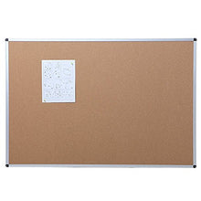 Load image into Gallery viewer, VIZ-PRO Cork Notice Board, 48 X 36 Inches, Silver Aluminium Frame
