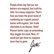 Load image into Gallery viewer, Justin's Organic Milk Chocolate Peanut Butter Cups, Rainforest Alliance Certified Cocoa, Gluten-free, Responsibly Sourced, 12 Packs of 2-Cups each
