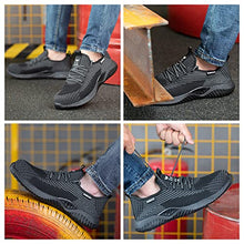 Load image into Gallery viewer, Furuian Steel Toe Shoes for Men,Lightweight Safety Sneaker Indestructible Puncture Resistant Work Shoes for Construction Working

