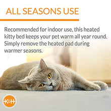 Load image into Gallery viewer, K&amp;H Pet Products Thermo-Kitty Fashion Splash Mocha Large 16 X 22 Inches
