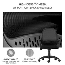Load image into Gallery viewer, Hbada Office Task Desk Chair Swivel Home Comfort Chairs with Flip-up Arms and Adjustable Height, Black
