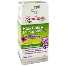 Load image into Gallery viewer, Similasan Kids Cold &amp; Mucus Relief Syrup Plus Echinacea 4 Oz
