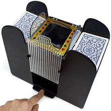 Load image into Gallery viewer, Brybelly Blackjack Shoe Collection|Clear Casino Grade Acrylic for Standard Decks| Shoe, Discard Tray &amp; Shuffler - 6 Deck Size
