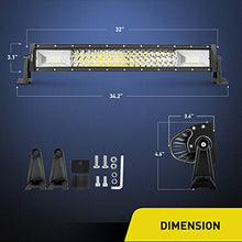 Load image into Gallery viewer, Nilight - 18017C-A LED Light Bar 32Inch 378W Triple Row 37800LM Flood Spot Combo LED Bar Driving Lights Super Bright LED Off Road Lights for Trucks Trucks Jeep UTV ATV Boat,2 Years Warranty
