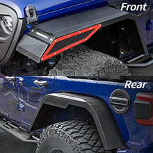 Load image into Gallery viewer, OEDRO Fender Flares w/ Signal Lights Compatible with 2018-2022 Jeep Wrangler JL &amp; JLU Unlimited (2-Door &amp; 4-Door), Off-Road Widened Steel Front &amp; Rear 4 PCS Set
